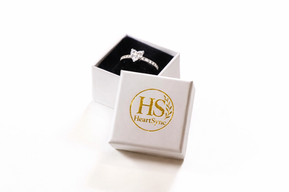 Single Heart Adjustable Ring – Sterling Silver Promise Ring