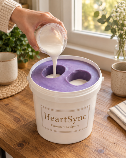 HeartSync Permanent Sculpture™ – Couples Hand Casting Kit