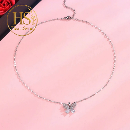 Eternal Flutter Butterfly Necklace – Rose Box Gift