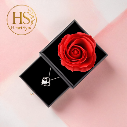 Eternal Rose Heart Necklace