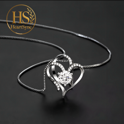 Eternal Rose Heart Necklace